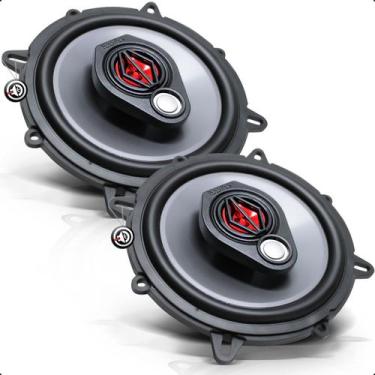Imagem de Kit 2 Auto Alto Falantes 5 Polegadas Som Carro Par Triaxial Para Porta