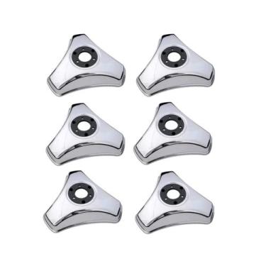 Imagem de 6 Calota 3 Pontas Aro 16 17,5 Metal Caminhao Rodoar - TOP-AR