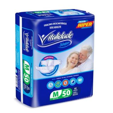 Imagem de Atacado 2 Pacotes Fralda Geriátrica Estilo Care Noturna Tam M 100 Unid