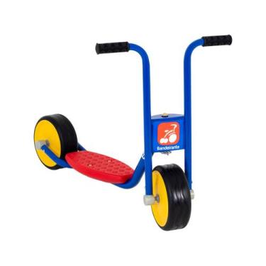 Imagem de Patinete Infantil 2 Rodas Escolar Bandeirante, Azul, Escolar