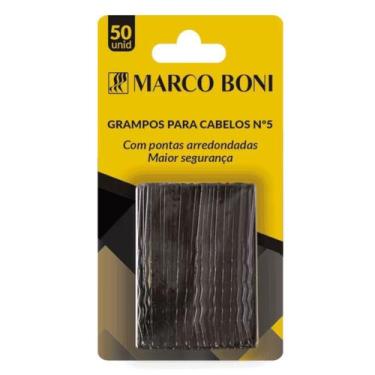 Imagem de Grampo Preto Para Cabelo Nº 5 com 50 Unidades -  Marco Boni