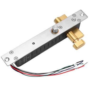 Imagem de Fechadura elétrica com parafuso de queda à prova de falhas sem modo 12 V DC cilindro aberto manual com chave mecânica para controle de acesso à porta