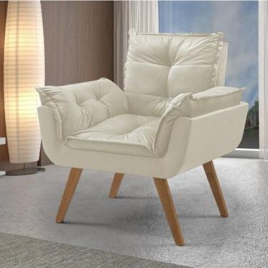 Imagem de Poltrona em Veludo Base Palito Quadrada Opalla Prime - House Deccor