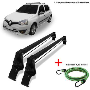 Imagem de Rack de Teto Renault Clio 2001 até 2012 4 Portas e 1 Elástico Corda - 