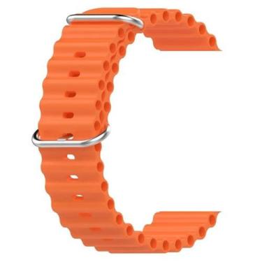Imagem de Pulseira Oceano Compatível com Kiwitime Hello Watch 3 - Poolsy, Laranj