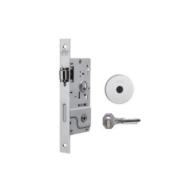 Imagem de Fechadura rolete porta pivotante stam 800 cromada chave tetra redonda 