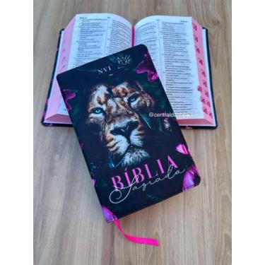 Imagem de Bíblia NVI Leão Dalila  Nova versao internacional grande com Índice Le