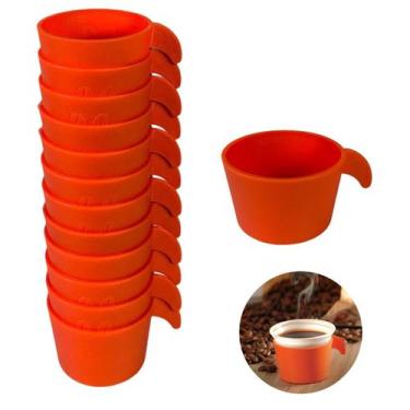 Imagem de Conjunto Copete 12 Porta Copos Descartável Cantinho Do Café Em Plástic