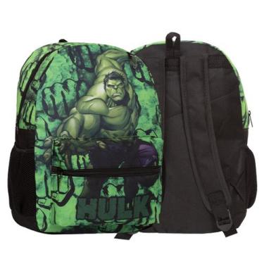 Imagem de Bolsa Mochila Menino Juvenil Hulk Costas Criança Passeio - TOYS 2U