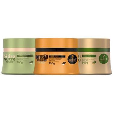 Imagem de Kit Cronograma Haskell Cabelos Desnutridos Infusão de óleos + Murumuru