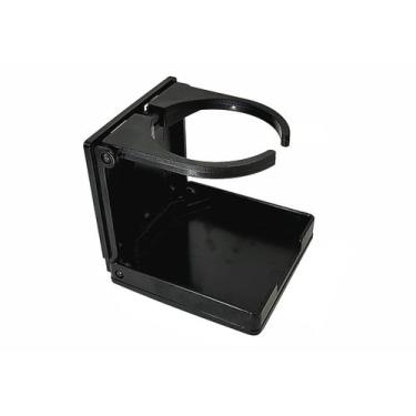 Imagem de Porta Copos Dobrável Luxo P/ Barcos Lancha Motorhome Preto - Noster