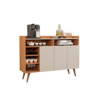 Imagem de Buffet Adega Celta 3 Portas Pes Palito Retro Giga Moveis - Anto Móveis