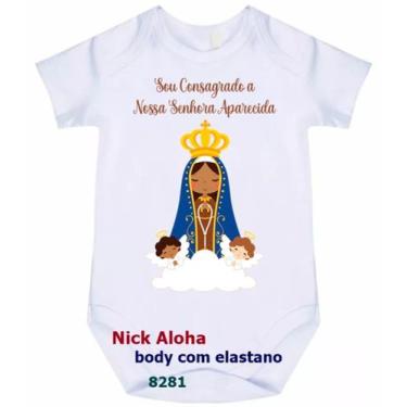 Imagem de body bebê sou consagrado a nossa senhora aparecida cód 8281 - nick alo