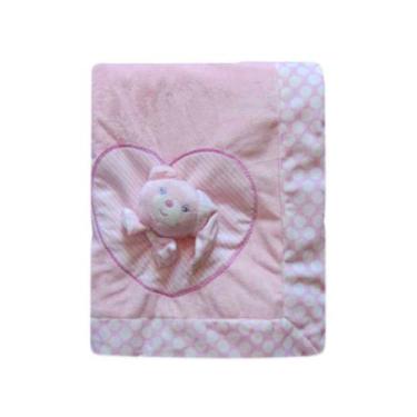 Imagem de Edredom Jolitex Ternille Bordado c/Aplique Ursinho,  Rosa