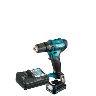 Imagem de Parafusadeira A Bateria Hp333d + Carregador E Bateria Makita