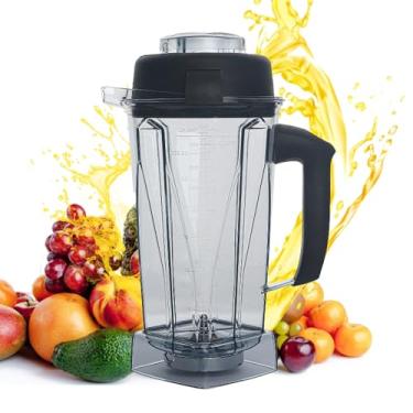 Imagem de Para jarra de liquidificador Vitamix 1,8 g, substitua para Vitamix 5200 5000 6500 7500 Pro500 750 Vita-Prep VM0101 VM0102 VM0103 VM0197 E310 320 Asy172 Classic/Exploriano/Comercial copo recipiente
