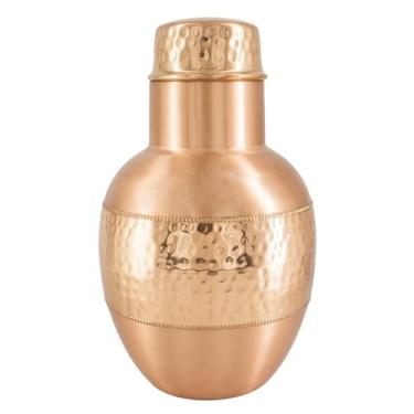 Imagem de Garrafa de água de cabeceira de cobre puro com copo, ecológica, colhendo benefícios ayurvédicos – Capacidade – 1,8 litros