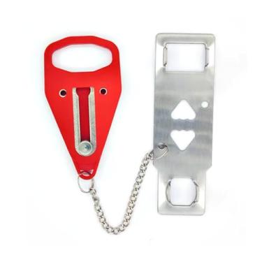 Imagem de Fechadura de porta portátil, trava extra para privacidade e segurança adicionais no apartamento, protege a segurança da família e evita a entrada não autorizada em viagens, casa, quarto, hotel,