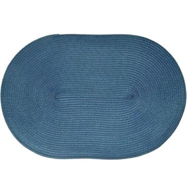 Imagem de Kit 10 Americano Requinte Liso Para Mesa Oval 30x45cm Navy