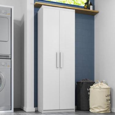 Imagem de Armário Multiuso Organizador 02 Portas 100% em MDF Móveis Rimo - Branc