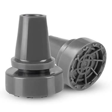 Imagem de Ponta da Extremidade da Almofada da Muleta de Borracha da Bengala de Caminhada Antiderrapante Giratória de 360 °