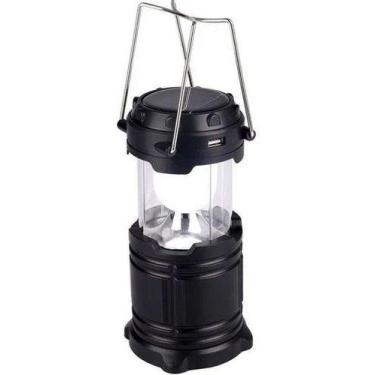 Imagem de Lampião Solar Para Camping - Com Lanterna Usb, Recarregável - Importad
