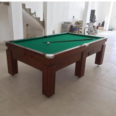 Imagem de Mesa de Sinuca e Bilhar Gaveta Madeira Maciça Carlin Bilhares Superfíc
