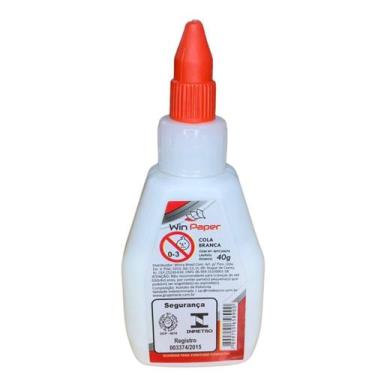 Imagem de Cola Liquida Escolar Branca 40G Win Paper Kit Com 6