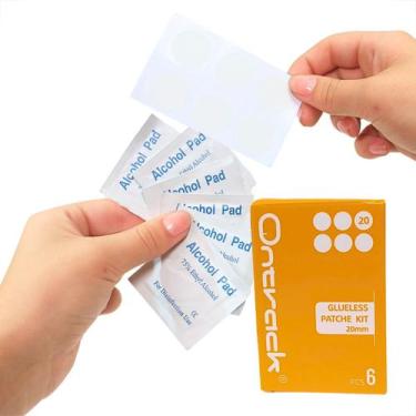 Imagem de Kit Reparo Remendo Pneu Bike Remendos Para Câmara De Ar TPU  Termoplás