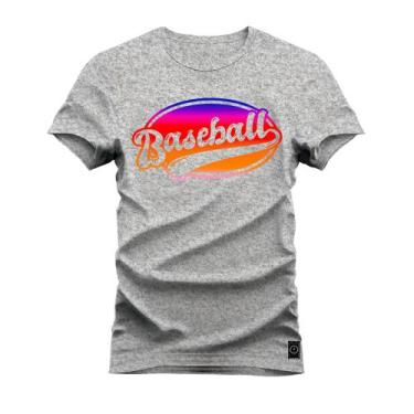 Imagem de Camiseta Estampada Premium Algodão Base Ball Colors - Nexstar, G, Cinz
