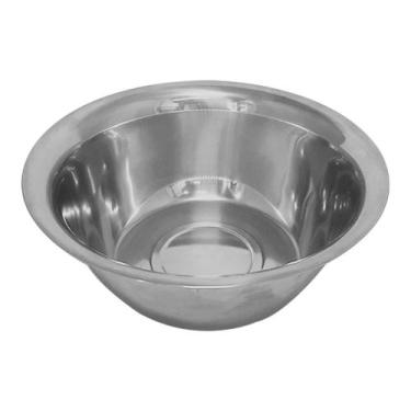 Imagem de Bowl Tigela Mixing Saladeira Vasilhame Cozinha 24cm Aço Inox - ATACADÃ