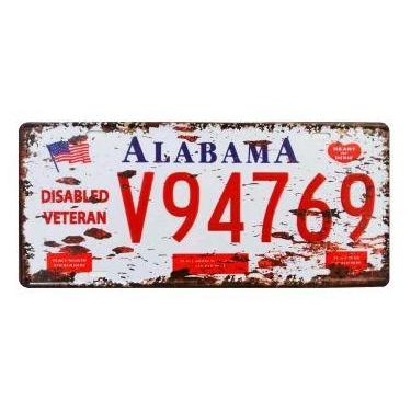 Imagem de Placa Carro Decorativa Enfeite Alabama Mdf Madeira - Atacadão do Artes