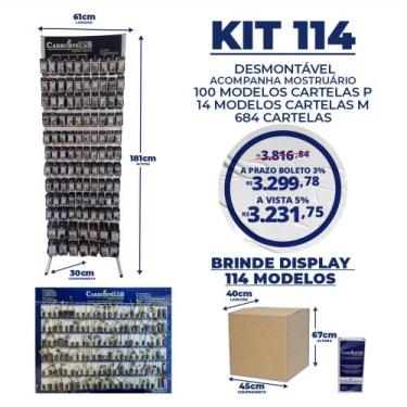 Imagem de Kit de 114 modelos de escovas + acessorios+chaves liga-desliga - Carbo