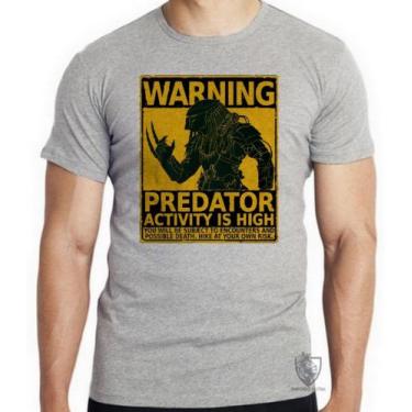 Imagem de Camiseta  Predador cartaz Blusa criança infantil juvenil adulto camisa