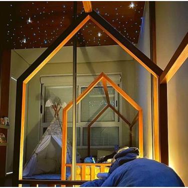Imagem de Fibra Ótica luminaria Led iluminação Teto Estrelas Quarto Bebê Casal 1