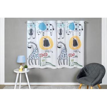 Imagem de Cortina Estampas Quarto Meninos Infantil  2m x 1,5m - Harumi Enxovais,