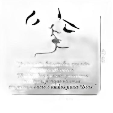 Imagem de Adesivo De Parede Casal Se Beijando Atenção As Medidas