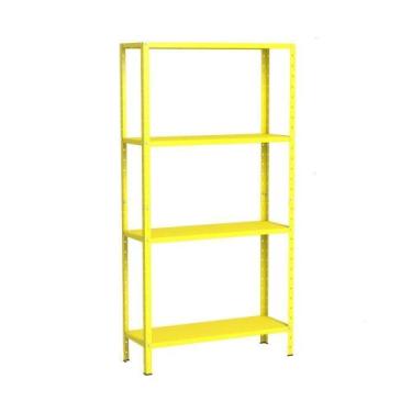 Imagem de Estante Aço 4 Prateleiras Livros Cozinha Quarto Eaf006 - ELITE AÇO