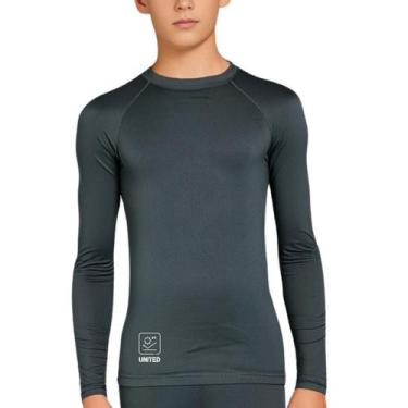 Imagem de Camisa térmica United Infantil Unissex Proteção Solar FPU50 Manga Long