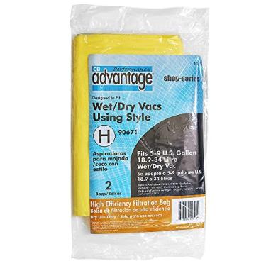 Imagem de Sacos de filtro HEPA de substituição Vac para aspirador molhado/seco Advantage 5-9 galões, pacote com 2