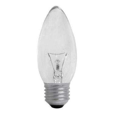 Imagem de Lâmpadas Incandescente Vela Clara 40w 127v E27 Branco quente - Sadokin