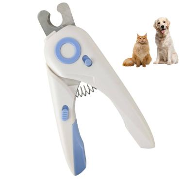 Imagem de Cortador de Unha Pet Cachorro Cao Gato Luz Led Luz Lixa de Unha Animal de Estimaçao Eficiente Seguro Confortavel Resistente