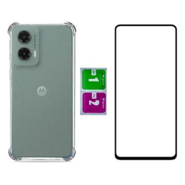 Imagem de Capa Proteção Anti Impacto Para Moto G35 + Pelicula Vidro 3d - Mustang