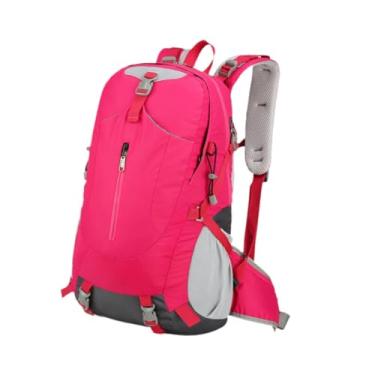 Imagem de Dynwave Caminhadas mochila caminhadas saco de esportes mochila mochila mochila para acampamento caça viagem ao ar livre ciclismo, Rosa Vermelha