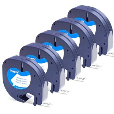 Imagem de Label Orison Recargas Letratag, Substituição Para Recargas De Etiquetadoras Dymo, 91331 Fita De Etiqueta De Plástico 12 Mm(1/2" X 13 Pés) Compatível Com Etiquetas Para Letra Tag 100H 100T 20