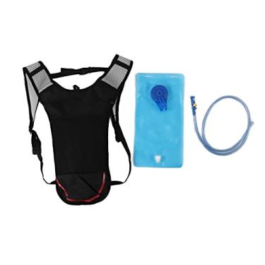 Imagem de Mochila de Hidratação, Alças Ajustáveis ​​de Tecido Oxford, Malha Respirável, Bolsa Traseira de água de 2l Com Palha para Entusiastas de Esportes (bolsa de hidratação vermelha)