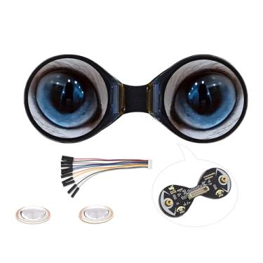 Imagem de Módulo de tela LCD redondo de olho duplo de 0,7 polegadas compatível com Raspberry Pi Pico/Pico W, ESP32 / Arduino, resolução 160 x 160, painel IPS, 65 K cores, interface SPI