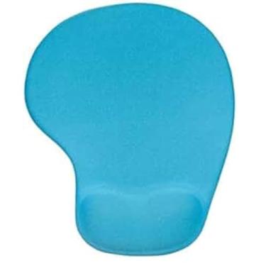 Imagem de Mouse Pad Ergonômico com Apoio de Punho em Gel, Reduz a Tensão na Mão, Antiderrapante- Distribuição Exclusiva QH Shopp (Azul claro)