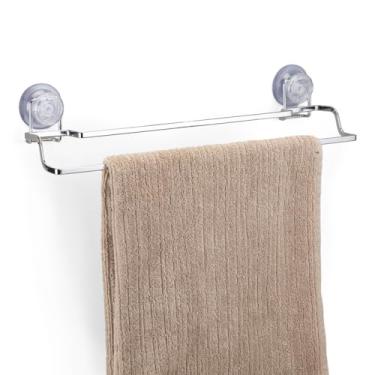 Imagem de Porta Toalha De Banho Cromado Sucção Arthi Utilidades