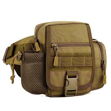 Imagem de Pochete tática de equitação, bolsa de ombro único, bolsa multiuso, Marrom lobo, 244.65 cubic inches, Pochete tática para lazer